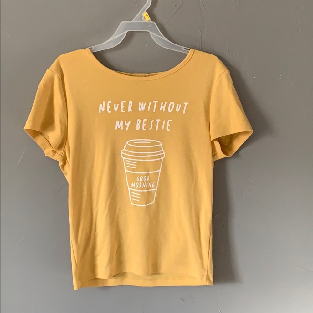 F21 szS yellow top NWOT